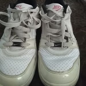 Pink white black nikes